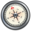iPhone Compass Silver 2 Icon 128x128 png